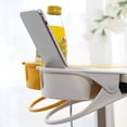 thumbnail image 3 of Porte-gobelet Table Étagère à Gobelets Bureau Ordinateur Support de Gobelet Fixe Rangement de Bureau, Jaune, 3 of 7