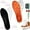 Orange*1+black*1, variant on 2 Pairs Steppers Insoles for Men Women, Stepprs Breathable Soft Memory Foam Orthopedic Massage Insoles (Gray*2, Men 9-10.5 / Women 10.5-12)
