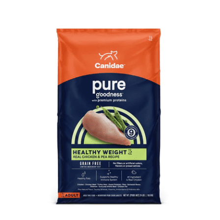 Canidae Pure Goodness HEALTHY WEIGHT Real Chicken & Pea Recipe Dry Dog Food 12 lb