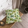 thumbnail image 5 of KLL Green Hawaii Palms Decorative Throw Pillow Covers Velvet Soft for Couch Sofa Bedroom Living Room Outdoor (No pillow core)- 18"x18", 5 of 5