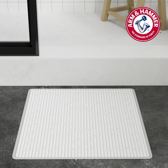 Arm & Hammer™ Performance Foam Shower Tub Mat, 21x21, White