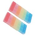 thumbnail image 4 of 2 Pcs Detachable Medicine Chest 7 Days 21 Compartments Colorful Pills Storage Box Portable Plastic Box, 4 of 8