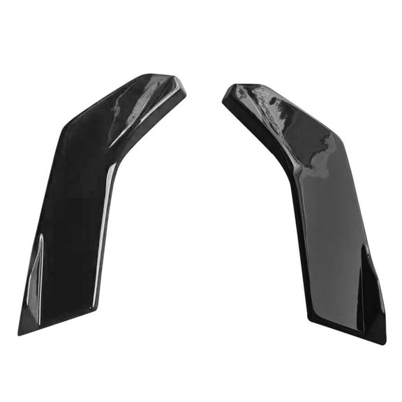 Ikon Motorsports Rear Aprons Fits 2022-2026 Toyota GR86 & 2022-2025 Subaru BRZ, IKON Style Gloss Black ABS Rear Bumper Lip Lower Side Spat Valance Winglet Canard Protector 2PCS