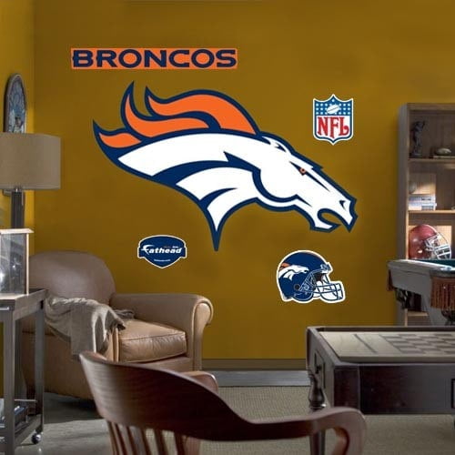 Denver Broncos Team Logo Fathead Wall Sticker