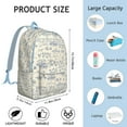 thumbnail image 5 of Unisex Boho Style Backpack, Bohemian Print Zipper Bag with Front Pocket, Lightweight Rucksack for School University Work Commute Vacation, Perfect Gift Choice, 5 of 5