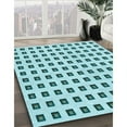 thumbnail image 3 of Ahgly Company Machine Washable Indoor Square Transitional Deep-Sea Green Area Rugs, 8' Square, 3 of 7