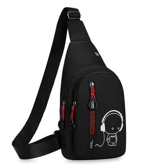 AIGIA Small Sling Bag for Women Men Sling Backpack Chest Daypack Crossbody Backpack for Travel Sports Running Hiking