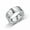 Silver, variant on Dad Ring Stainless Steel Frosted Band 8MM Width 2MM Wall Thickness and Perfect Gift for Father's Day or Birthday
