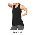 thumbnail image 4 of Toystoory Camiseta de yoga con espalda cruzada para mujer, ropa deportiva, chaleco de entrenamiento, camiseta sin mangas para deporte de ocio Uniforme atlético Negro METRO, 4 of 6