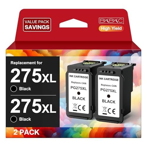 Cartucho de tinta BKBKC 275XL negro de repuesto para Canon PG-275
