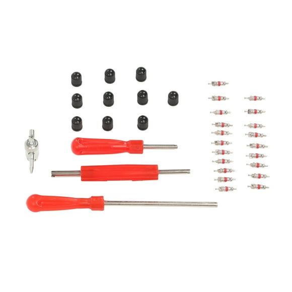 Tire Valve Stem Installation Tool,34pcs Tire Valve Stem Valve Stem Repair Tool Valve Stem Installer Tool Kit Enhanced Features