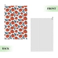 thumbnail image 2 of Easygdp Hand Drawn Tomatoes Golf Towel 24x16in for Men and Women with Carabiner Clip for Easy Attachment, 2 of 8