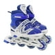 thumbnail image 2 of Patines en línea para niñas y niños, ligeros, con rodamientos de precisión incorporados Azul Talla L, 2 of 9