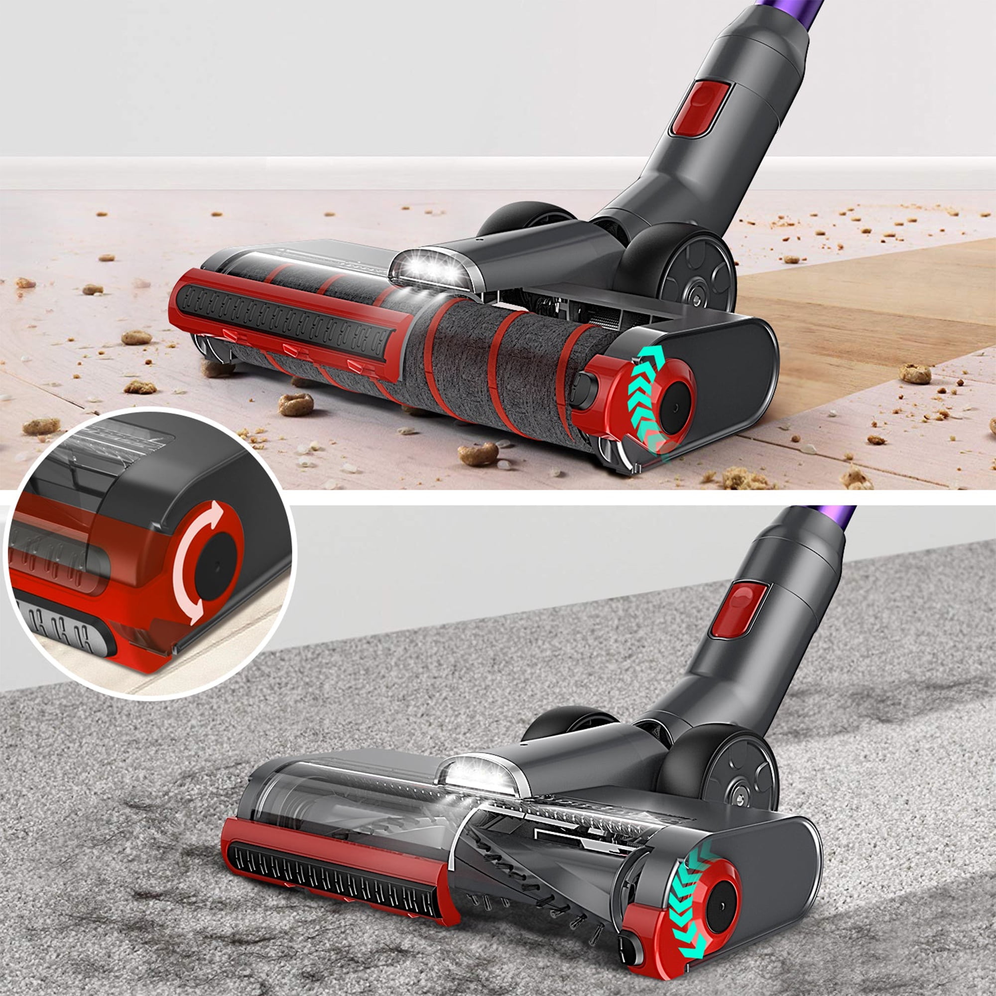 JASHEN V16 Cordless Rechargeable 350W Vacuum Cleaner with Smart Screen Walmart