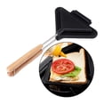 thumbnail image 6 of deevoka Double Sided Sandwich Baking Pan Durable Waffle Maker Pan for Barbecue Bread Toa, 6 of 9