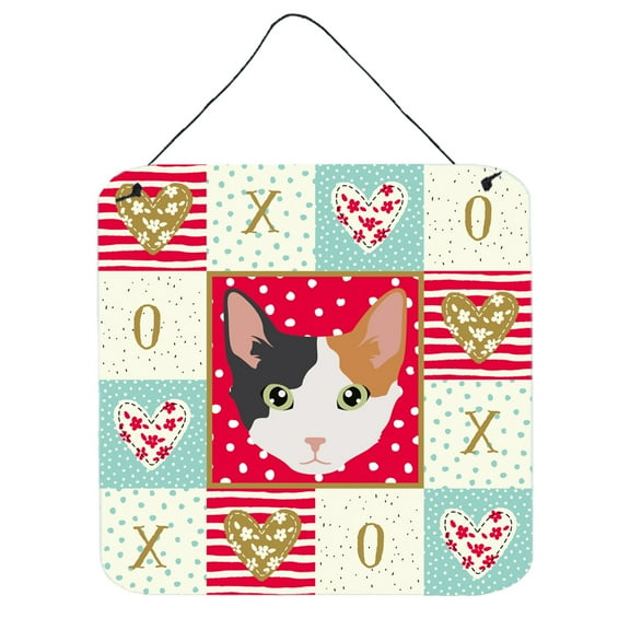 Carolines Treasures CK5166DS66 Skookum Cat Love Wall or Door Hanging Prints Red 6HX6W multicolor