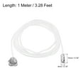 thumbnail image 2 of Uxcell Pull Cord for Ceiling Switch Light Pull Cord String Ceiling Fan String Pull Chain Extension, White Silver 8 Pack, 2 of 5