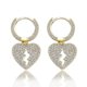 thumbnail image 1 of Nuevos pendientes de corazón de 16 mm de moda para mujer, de alta calidad, con circonita cúbica helada, joyería delicada de moda Hip Hop para regalo, oro, 1 of 5