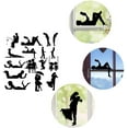 thumbnail image 2 of XYCCY Creative Removable Switch Sticker, Black Silhouette Wall Sticker, Light Switch Decor Decals Label, DIY Art Home Decor Adhesive Stickers ST-001, 2 of 8