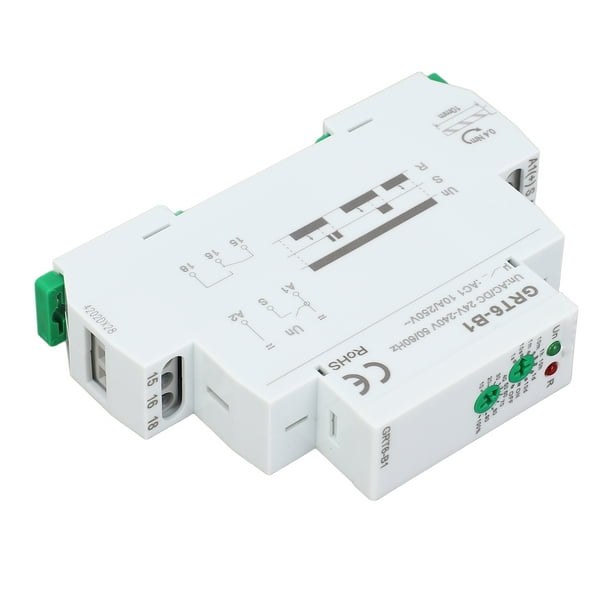 RELÉ DE TIempO DE FUNCIÓN ÚNICA, RELÉ DEL TEMPORIZADOR DE INDICACIÓN DEL LED DE MONTAJE DEL RIEL DIN 0.1S A 10 Días de Control de Potenciómetro Para La Bomba y El Ventilador