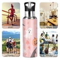 thumbnail image 7 of Yayeee 20oz Insulated Water Bottle Double Wall Stainless Steel with Flip Straw Lid, Cute Pink Halloween, 7 of 7