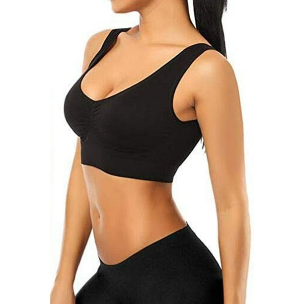 Womens Seamless Sports Bras for Women Plus Size Push Up Running No
