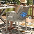 thumbnail image 5 of LayinSun Outdoor Dining Set for 10, 11 Pieces Patio Furniture Sets with Aluminum Dining Table and Rope Weave Chairs, 5 of 7