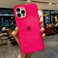 thumbnail image 5 of Fluorescent Color Transparent Phone Case For iPhone 15 14 Plus 11 12 13 14 15 Pro Max X XR XS Max 7 8 Plus Soft Shockproof Cover, 5 of 5