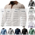 thumbnail image 3 of TOUMENY Men Sweater Button Down Long Sleeve Solid Collared Slim Tops Fall Winter Casual Vintage Fashion Pullover Mint Green XXXXL, 3 of 7