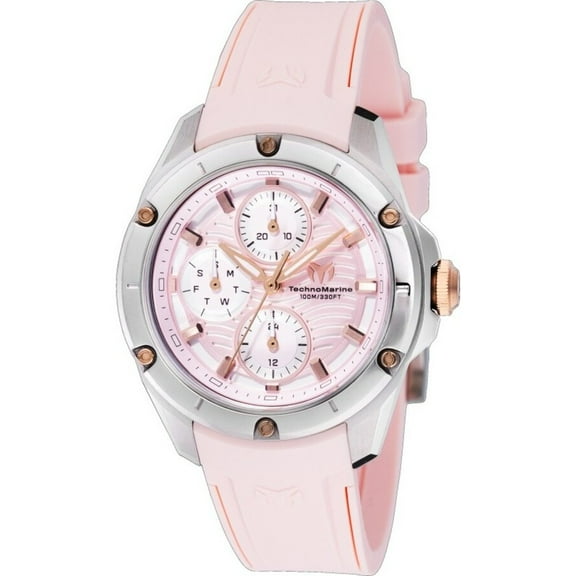 TechnoMarine Oceanico Quartz Light Pink Dial Ladies Watch TM-325001