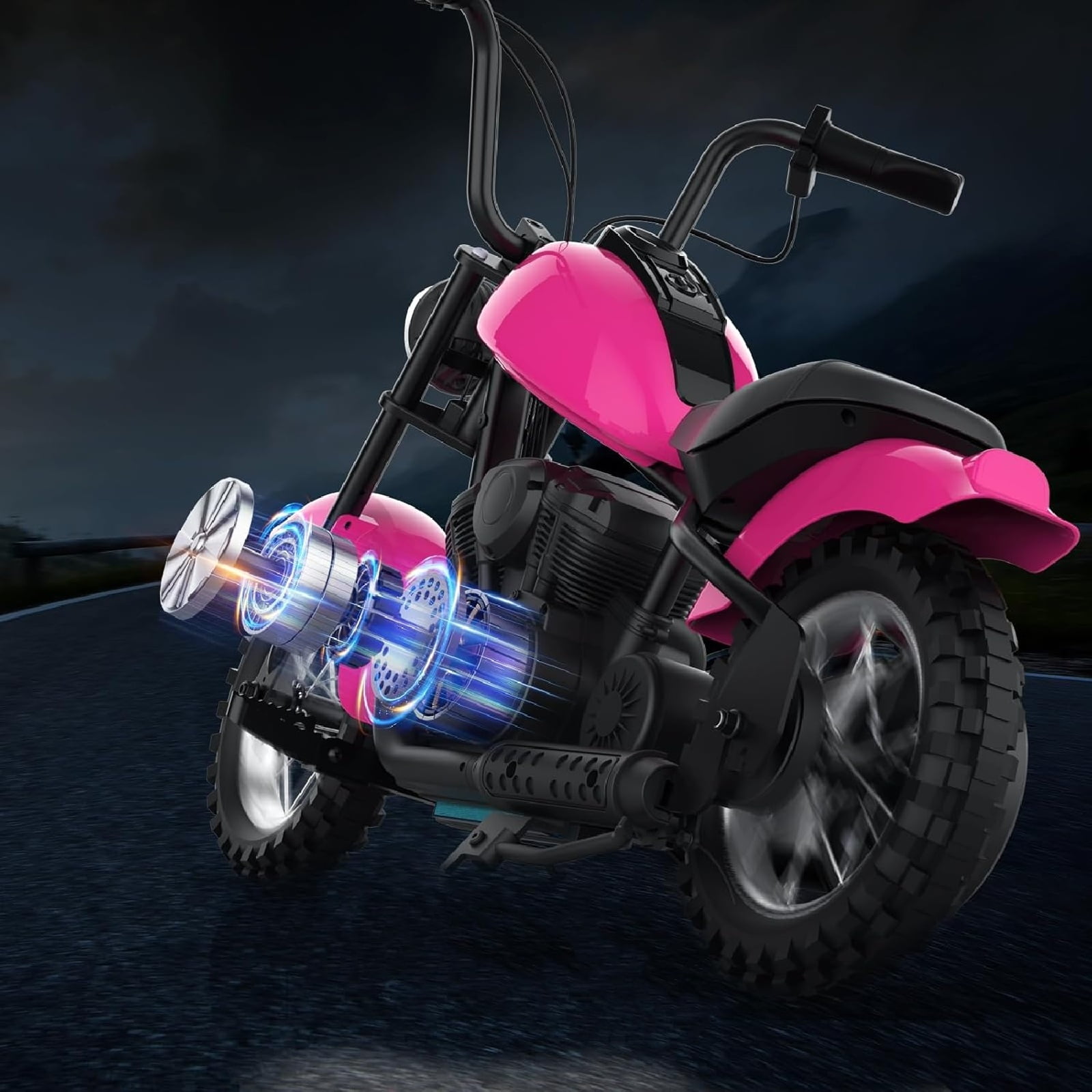 M optimized 24V 250W Kids Electric Dirt Bike Electric Motorcycle with 2 Speed Up to 14 MPH, 60 Min Ride Time, LED Light, Off-Road Dirt Bike for Boys & Girls Ages 6-12