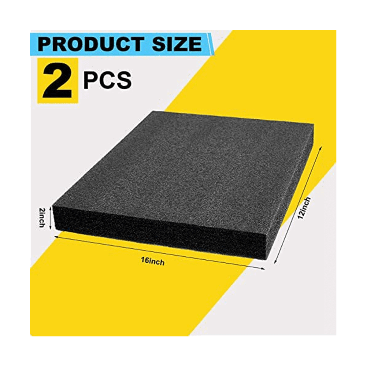 Polyethylene Foam 16X12X2Inch Polyethylene Foam Sheet Thick Foam Padding Foam Inserts for Crafts