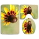 thumbnail image 1 of ABPHQTO Flor de ojos Juego de alfombras de baño de 3 piezas Alfombra de baño Alfombra de contorno y tapa de inodoro ABPHQTO Cont-CHAPPLE-31111, 1 of 2