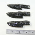 thumbnail image 2 of 3 Small Obsidian Ornamental Knife Blades  #0323  Mountain Man Knife, 2 of 4