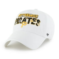 Women's '47 White Pittsburgh Pirates Flower Power Clean Up Adjustable Hat