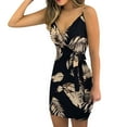 thumbnail image 1 of Vestido estampado delgado con temperamento en la cintura y tirantes sexy de verano para mujer Pompotops  qyievc745, 1 of 9