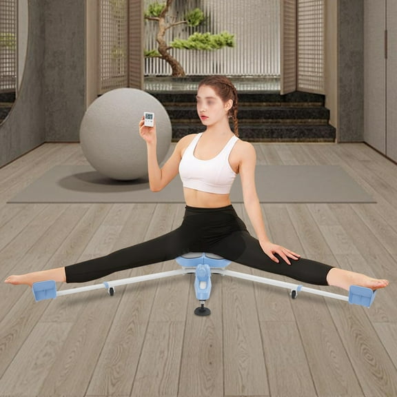 Blue Leg Stretcher, Heavy Duty Split Machine for Leg Stretching, Flexibility Stretching Equipment, 150kg/330.7lbs Load Capacity, 74*28cm/29.1*11in