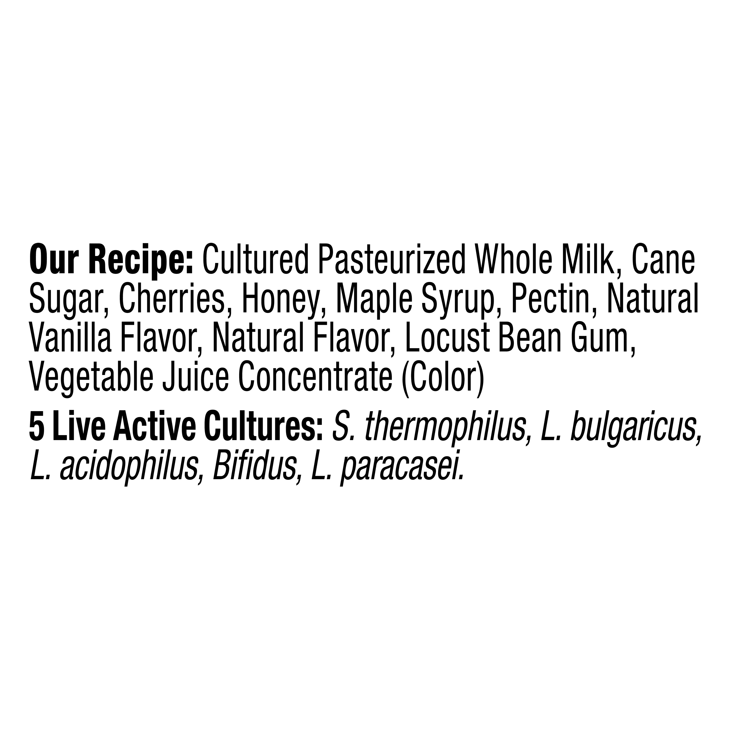 Brown Cow Cream Top Cherry Vanilla Whole Milk Yogurt 5.3 oz. Cup