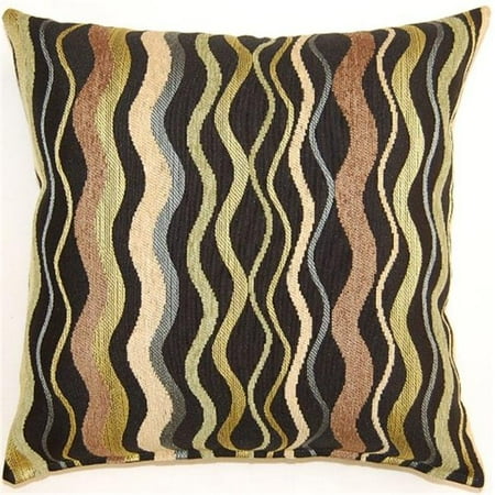 Dakotah 613138298616 Wave In Time Citrine 17 x 17 inch Throw Pillow, Set of 2