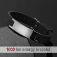 thumbnail image 3 of Power Silicone Bracelet Elelents Energy Balance Bracelet Magnetic Wristband Black Silicone Hy, 3 of 5