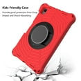 thumbnail image 6 of Durable Silicone Case for Samsung Galaxy Tab A7 10.4-Inch Tablet (Model SM-T500 /SM-T505 /SM-T507) - Shockproof Protective Stand Cover with Hand Holder /Adjustable Shoulder Strap (Red), 6 of 6