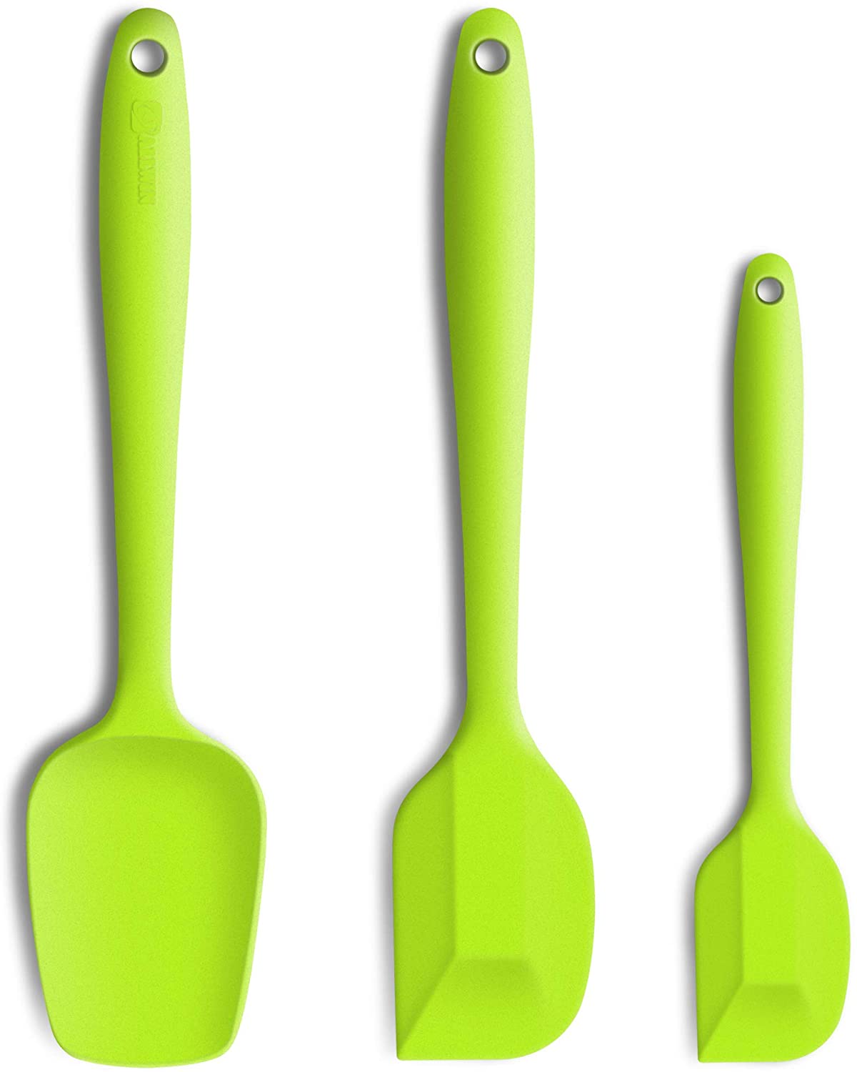 Silicone Spatula 3piece Set Ergonomic Handle High HeatResistant