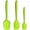 Green, variant on Silicone Spatula 3‑Piece Set Heat Resistant 600°F Non‑Stick Rubber Spatulas with Stainless Steel Core ALLWIN HOUSEWARE Large Spatula, Spoonula & Mini Spatula for Cooking & Baking, Aqua Sky