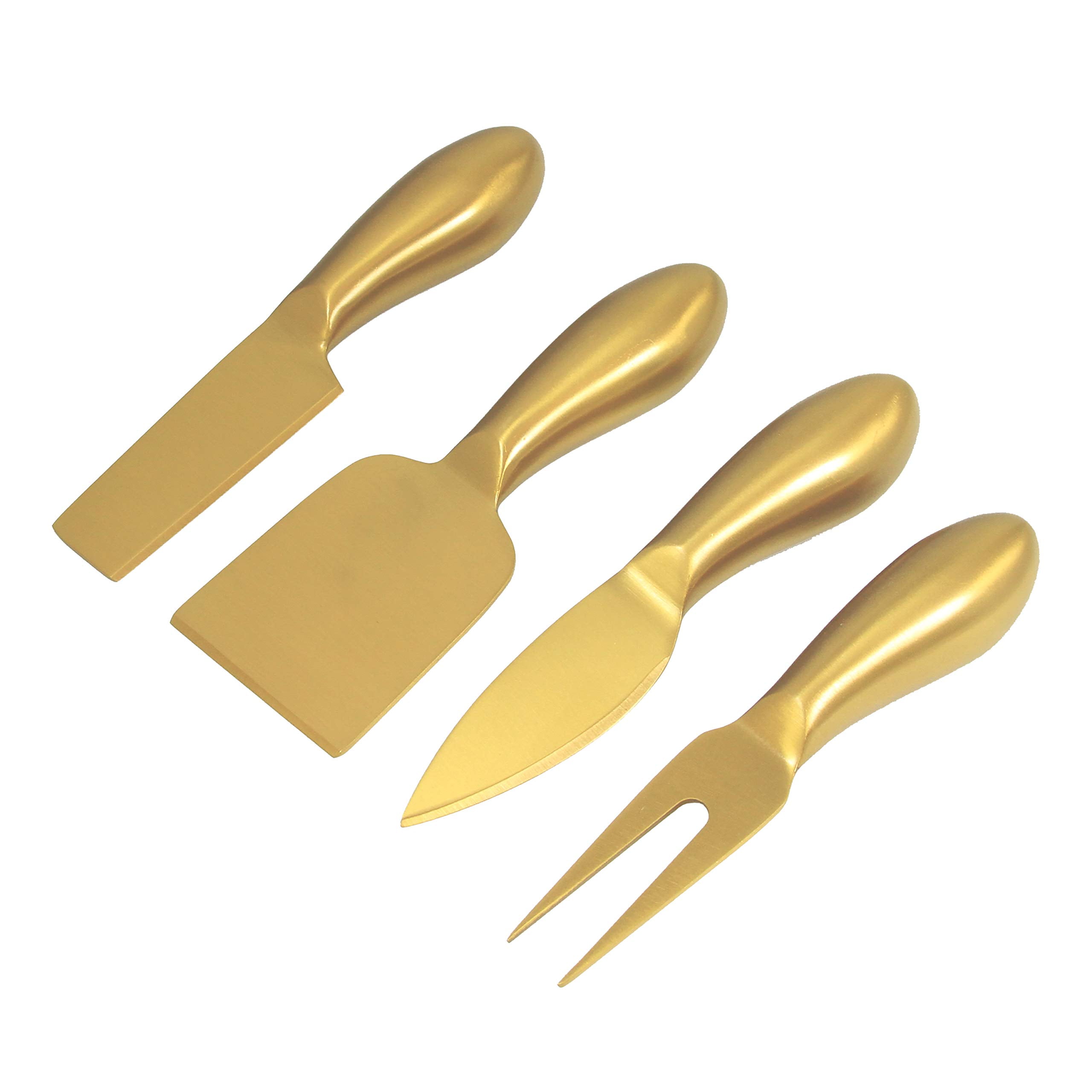 S/4 Gold Cheese Knives