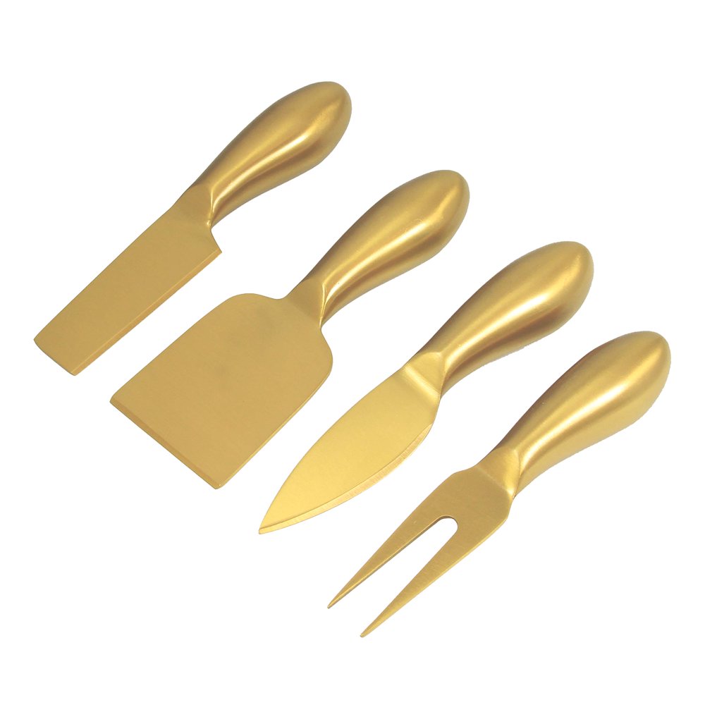 S/4 Gold Cheese Knives