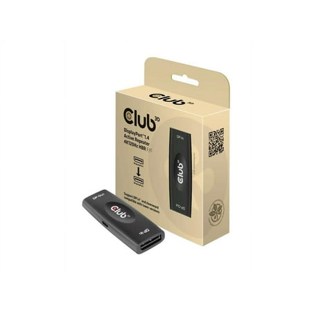 UPC: 0841615101788 | Club 3D DisplayPort 1.4 Active Repeater 4K120Hz HBR3 F/F CAC1007