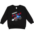 thumbnail image 2 of Inktastic Happy Fourth of July Monster Truck Toddler Sweatshirt, 2 of 4