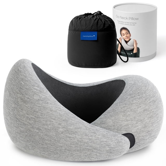 Almohada cervical OSTRICH PILLOW Go Premium Memory Foam Travel