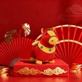 thumbnail image 5 of Horse Plush Ornament with Tassel Mascot 2026 Chinese Year of Horse Present for Home Office Store Restaurant Hanging Decoration (A), 5 of 5