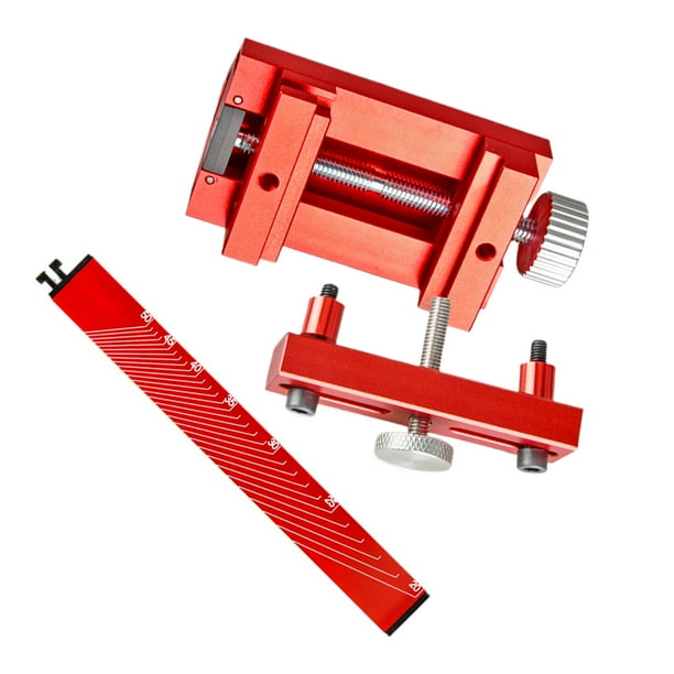 Scienceny Herramienta afiladora de doble rodillo para carpintería y cuchillo afilador de aleación de aluminio Herramientas manuales y eléctricas Rojo